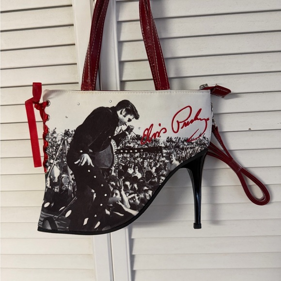 Elvis Presley Red and Black Women's Bag - Picture 2 of 2